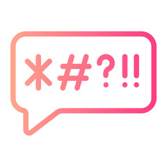 swear gradient icon