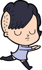 cartoon woman