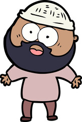 cartoon bearded man