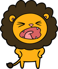 cartoon lion