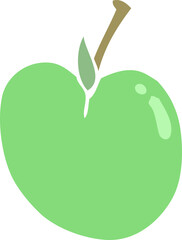 cartoon doodle apple