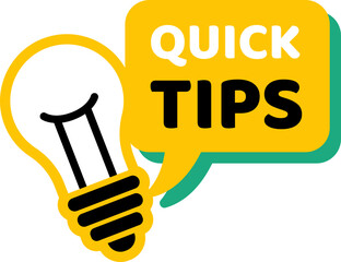 Quick Tips Button Sign