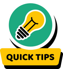 Quick Tips Button Sign