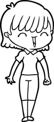 cartoon woman