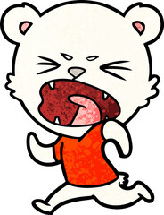 angry polar bear cartoon