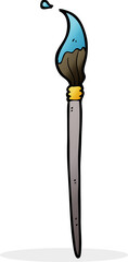 cartoon artist's brush