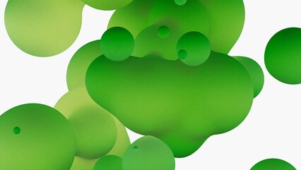 aufsteigende grüne Blubberblasen Lavalampe, flüssig, Wachs, Kugeln, organisch