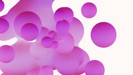 aufsteigende pinke Blubberblasen Lavalampe, flüssig, Wachs, Kugeln, organisch