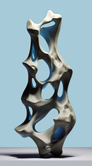 The material of the stone, handicrafts, the shape of the water flow containing liquid created with Generative Ai