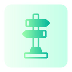 Sign Post gradient icon
