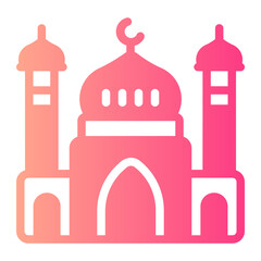mosque gradient icon