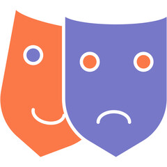 theater masks vector design .svg
