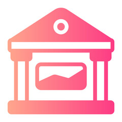 museum gradient icon