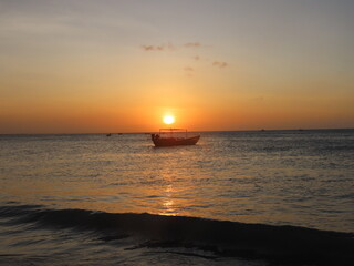 sunset at the sea