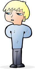 cartoon antisocial boy