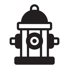 fire hydrant glyph icon