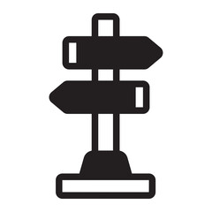 Sign Post glyph icon