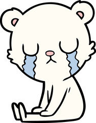 crying polar bear cartoon