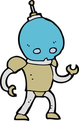 cartoon alien robot