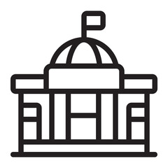 city hall line icon © ajat