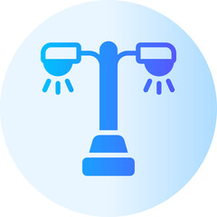 street lamp gradient icon