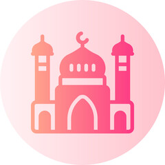 mosque gradient icon