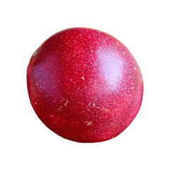 Closeup of Fresh Ripe Passion Fruit Isolated on Transparent Background, PNG File