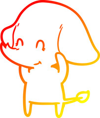 warm gradient line drawing of a