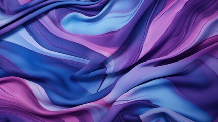 Obraz premium Digital Brainwave Pattern. Clothing with a print of electric blue and purple brainwaves, showcasing neural activity in a scientific aesthetic.