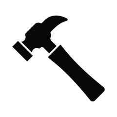 Hammer icon vector on trendy design