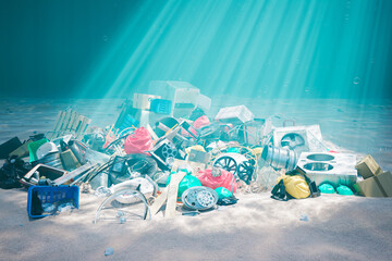 Devastating Underwater Garbage Heap Affecting Marine Ecosystem Health