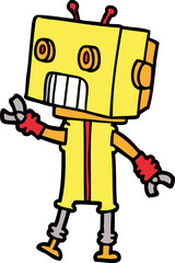cartoon robot