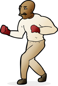 cartoon boxer