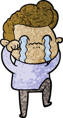 cartoon man crying