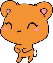 cartoon illustration kawaii cute teddy bear