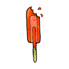 cartoon ice lolly