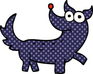 cartoon doodle dog