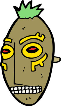 recommend clip art: cartoon tribal mask