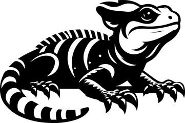 illustration of cartoon lizard