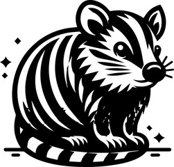 black and white mouse