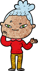 cartoon woman