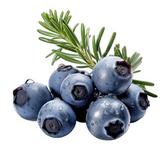 Juniper Berry isolated on transparent background
