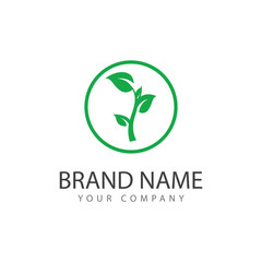 Leaf logo vector template element symbol design