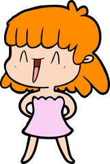 cartoon woman
