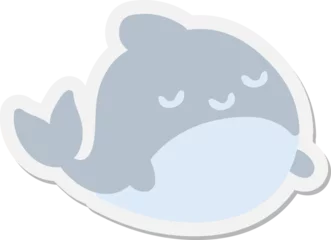 Rucksack whale sticker © lineartestpilot
