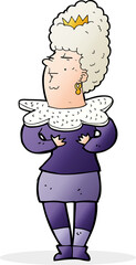 cartoon aristocratic woman