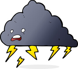 cartoon thundercloud