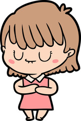cartoon woman