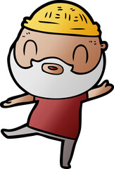 cartoon bearded man