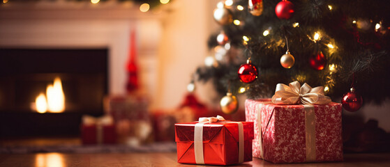 gifts under christmas tree